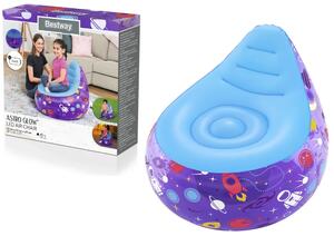 Napuhana stolica Bestway Kosmos LED 72 × 72 × 64 cm ljubičasta