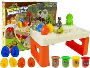 Stol za play dough s vulkanom i jajima dinosaura