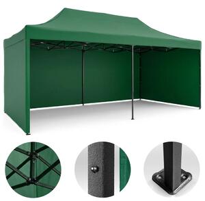 Vrtni paviljon Plonos 3 × 6 m s 3 zida, zeleni