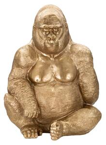 Mauro Ferretti Dekoracija GOLD GORILLA cm 64X53X82