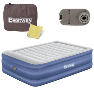 Madrac na napuhavanje 203 × 152 × 61 cm s električnom pumpom Bestway 67690