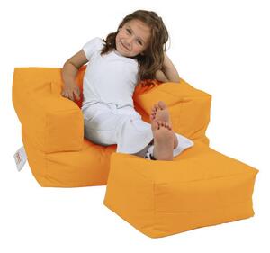 Atelier Del Sofa Vreća za sjedenje, Kids Single Seat Pouffe - Orange