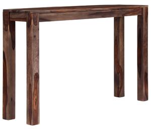 VidaXL Konzolni stol od masivnog drva šišama sivi 120 x 30 x 76 cm