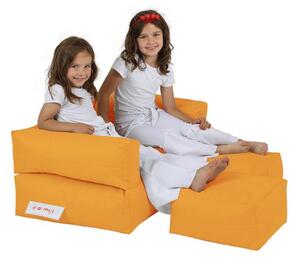 Atelier Del Sofa Vreća za sjedenje, Kids Double Seat Pouf - Orange