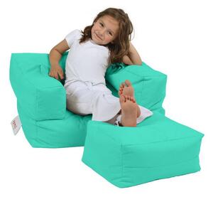 Atelier Del Sofa Vreća za sjedenje, Kids Single Seat Pouffe - Turquoise