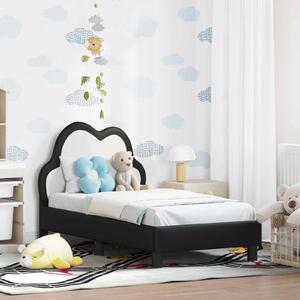 Okvir kreveta za malu djecu s naslonom Crna 70 x 140 cm PU - Crna / 70 x 140 cm