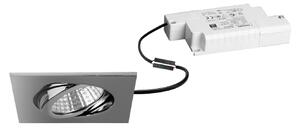 BRUMBERG Damita-S LED ugradbena svjetiljka, RC prigušiva, polirani krom, IP65, prigušiva, Krom, kupaonica, Aluminij, Četvrtasta ugradna svjetla