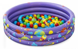 Napuhni bazen 2u1 Kosmos za djecu 2+ BESTWAY 102x25cm + 50 loptica + 4 igračke