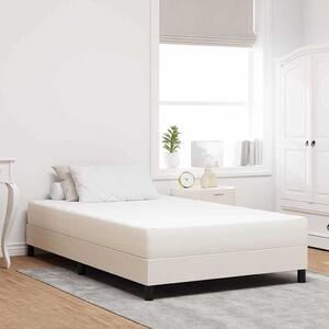 Madrac s madracem Krema 120 x 190 cm tkanina - Krem / 120 x 190 cm