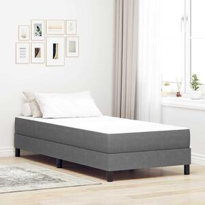 Madrac s madracem Svijetlo siva 90 x 200 cm tkanina - Svjetlosiva / 90 x 200 cm