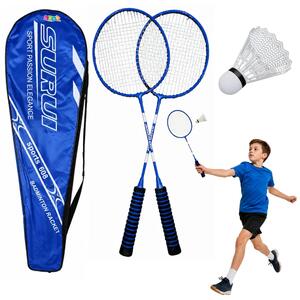 Set badmintonskih reketa – plava navlaka