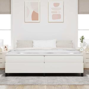 Krevet s opruga kutije Krem 200 x 200 cm Kordura tekstil - Krem / 200 x 200 cm