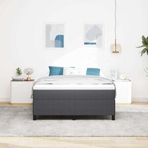 Krevet s opruga kutije Tamnosiva 160 x 200 cm Kordura tekstil - Siva / 160 x 200 cm