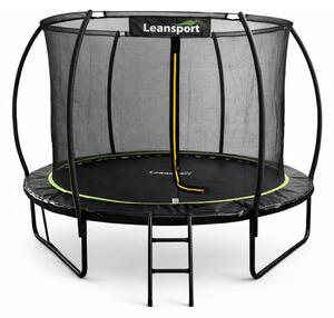 Vrtni trampolin LEAN s unutarnjom mrežom crno-zeleni 305 cm 10 stopa