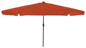 Vrtni suncobran Terakota 395 x 395 x 245 cm Poliester - Cinober / 395 x 395 x 245 cm