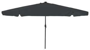 Vrtni suncobran Antracit 395 x 395 x 245 cm Poliester - Antracit / 395 x 395 x 245 cm