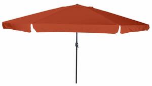 Vrtni suncobran Terakota 394 x 394 x 248 cm Poliester i čelik - Cinober / 394 x 394 x 248 cm