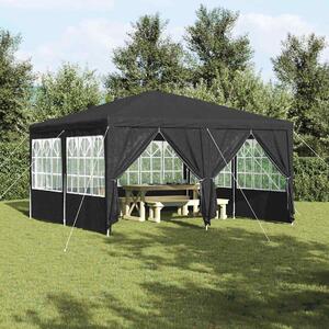 Šator za zabave Antracit 400 x 400 x 266 cm Polietilen - Antracit / 400 x 400 x 266 cm
