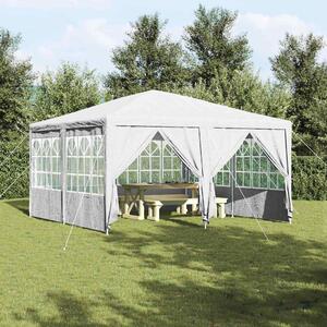 Šator za zabave Bijelo 400 x 400 x 266 cm Polietilen - Bijela / 400 x 400 x 266 cm