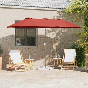Vrtni suncobran Terakota 370 x 197 x 239 cm - Cinober / 370 x 197 x 239 cm