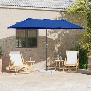 Vrtni suncobran Azurnoplava 370 x 197 x 239 cm - Plava / 370 x 197 x 239 cm