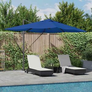 Suncobran Azurnoplava 352 x 251 x 265 cm Poliester i aluminij - Plava / 352 x 251 x 265 cm