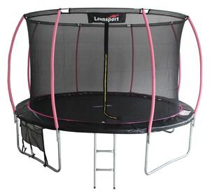 Vrtni trampolin LEAN Sport Max Ø 426 cm (14 stopa), crno-ružičasti