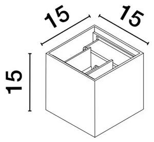 EPIC VANJSKA ZIDNA SVJETILJKA LED 2x10W/3000K/1950lm/IP54/CRNA NL9136174