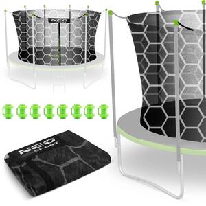 Unutarnja mreža za trampolin Neo-Sport 465 cm, 15 stopa, siva, var. NS-15W-231-SW