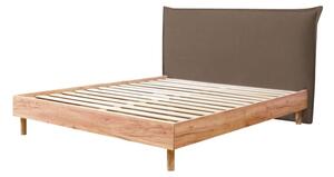Smeđi/u prirodnoj boji bračni krevet s podnicom 160x200 cm Charlie – Bobochic Paris