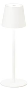 Bijela LED prigušiva stolna svjetiljka sa senzorom pokreta i metalnim sjenilom (visina 38 cm) Tropea - Fischer & Honsel