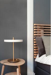 Bijela LED stolna lampa s mogućnosti zatamnjivanja s metalnim sjenilom (visina 41,5 cm) Asteria Table – UMAGE