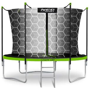 Vrtni trampolin Neo-Sport NS-08W231 252 cm, 8 ft, unutarnja mreža i ljestve