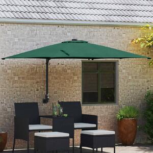 Vrtni suncobran Zelena 248,5 x 247,5 x 160 cm Poliester i čelik - Zelena / 248,5 x 247,5 x 160 cm