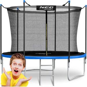 Vrtni trampolin Neo-Sport NS-08W241 252 cm, 8 ft, unutarnja mreža i ljestve