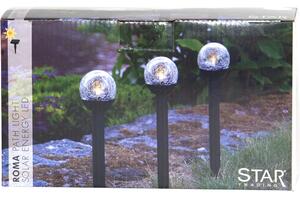 Set od 3 vanjske solarne LED svjetiljke Star Trading Roma, visina 23 cm