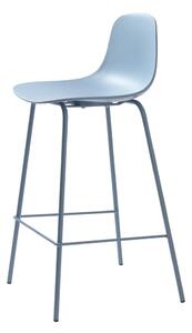 Svjetloplava plastična barska stolica 92,5 cm Whitby - Unique Furniture