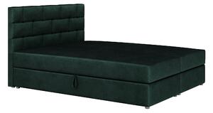 Zondo.hr Bračni krevet Boxspring 160x200 cm Waller (tamno zelena) (s podnicom a madracem). Akcija -20%. 1007723