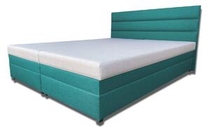 Zondo Bračni krevet 160 cm Rebeka (s opružnim madracima) (tirkizna). 1030915
