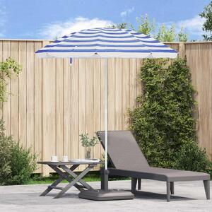 Suncobran Plava i bijela 161 x 161 x 193 cm Poliester - Plava