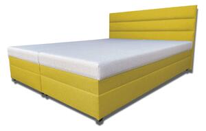 Zondo Bračni krevet 160 cm Rebeka (s opružnim madracima) (boja senfa). 1030906