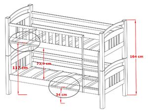 Zondo Dječji krevet 90 x 190 cm Irwin (s podnicom i prostorom za odlaganje) (grafit). 1013475