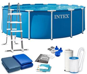 Vrtni bazen s okvirom 457 x 122 cm 12-u-1 INTEX 28242ND