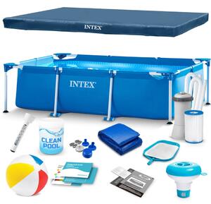 Vrtni bazen s okvirom 300 x 200 x 75 cm 15-u-1 INTEX 28272, plava