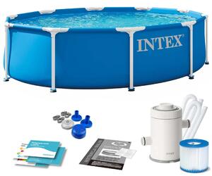 Vrtni bazen s okvirom 305 x 76 cm 9-u-1 INTEX 28202ND