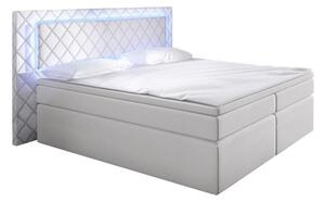 Zondo Bračni krevet Boxspring 140 cm Pius (bijela) (s madracima) . 611048