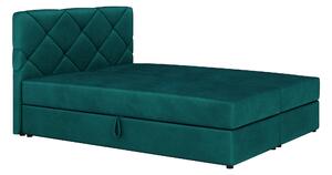 Zondo Bračni krevet Boxspring 160x200 cm Karum(s podnicom i madracem) (zelena). 1007782
