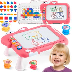 Ricokids RK-823 magnetska ploča za slaganje s tangramom za djecu, crvena