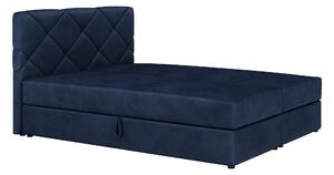 Zondo Bračni krevet Boxspring 160x200 cm Karum (s podnicom i madracem) (plava). 1007777