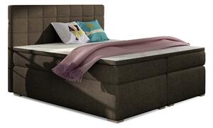 Zondo Bračni krevet Boxspring 180 cm Abbie (smeđa) (s madracima). 1027426